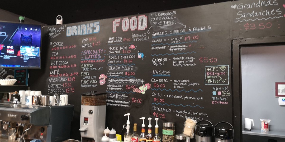 8Bitbeans's tweet image. Lots of great choices on the menu! 

What's your go to meal at 8bit? 

We love the Sonic Dog!