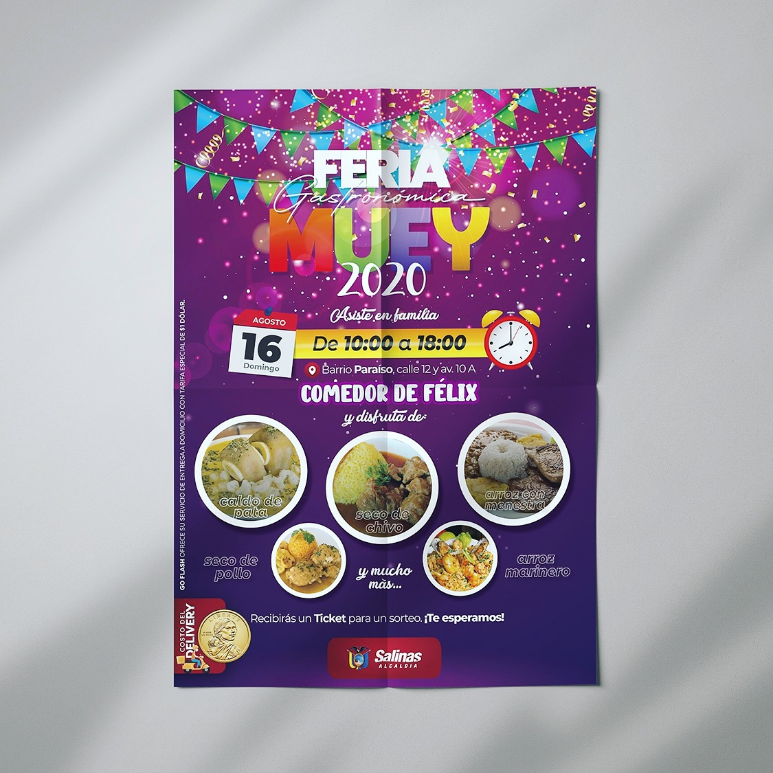 Daniel61sneros's tweet image. Este domingo 16 de agosto, desde el "Comedor de Félix" en la parroquia #JoséLuisTamayo, los invito a disfrutar de diversos platos tradicionales. Contaremos con todas la medidas de bioseguridad y gracias a nuestros amigos de #GoFlash tendremos entregas a domicilio.