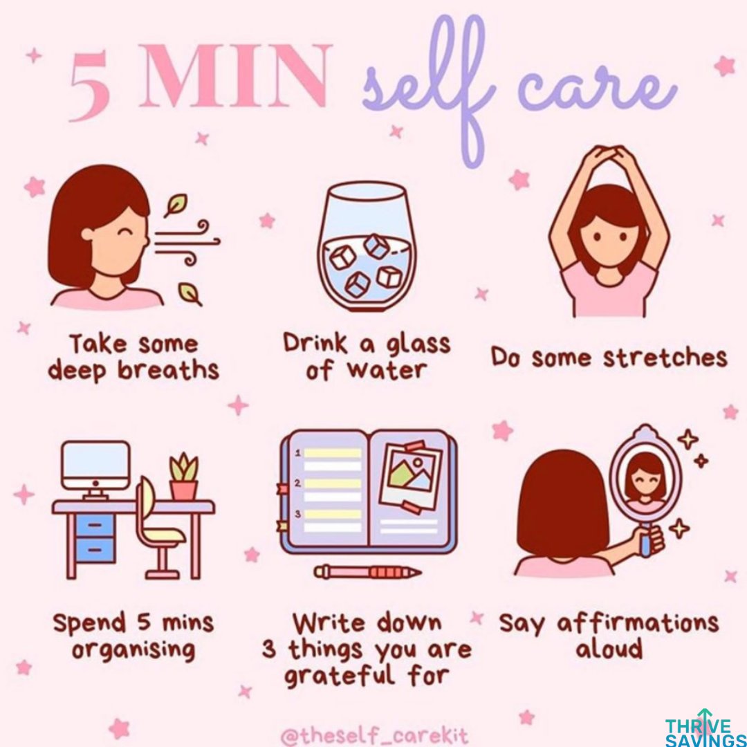 Some helpful self-care hacks from @theself_carekit (IG) 💜

#ThriveSavings #relatable #quotes #lifequotes #selflove #lifestyle #motivation #selfcare #student #newgrad #graduation #money #love #success #goals #career #productivity #wfh #inspiration #positivity #happiness