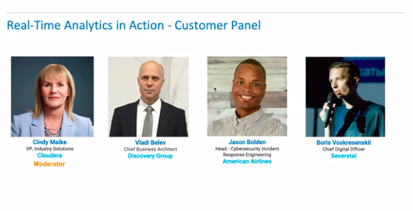 cloudera's tweet photo. Jason Bolden of @AmericanAir talks about Real-Time Data #harnessrealtime https://t.co/miXUNzAMuC https://t.co/COi1GE9lb8