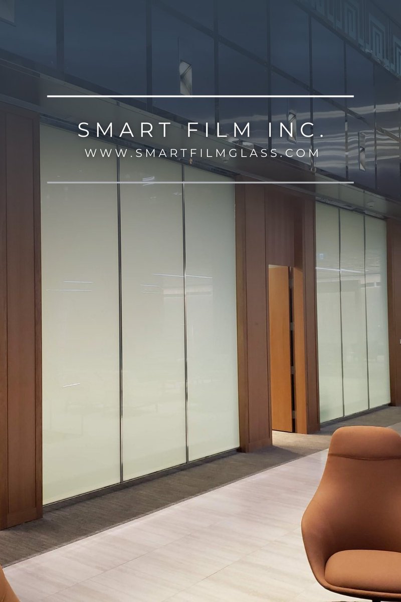 Smart Film applied to the glass of executive offices, conference rooms, and storefronts are just a few of the possibilities when it comes to privacy control in commercial spaces. Visit our website at smartfilmglass.com for more information.