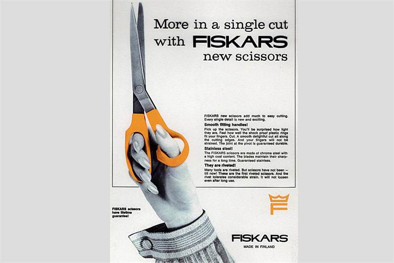 Fiskar’s founder Peter Thorwöste received a royal charter to make metal goods from Finland’s abundant iron ore deposits in 1649, though their trademark orange handled scissors didn’t come into being until 1967./6