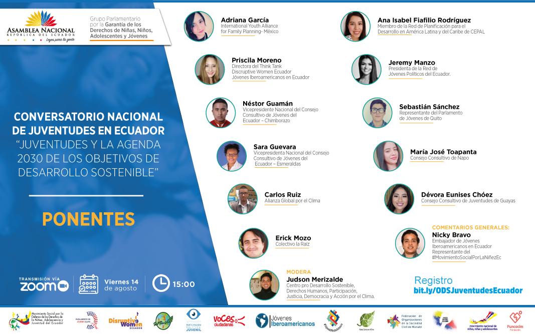 NinezJuventudEc's tweet photo. 🤳🏻Invitamos al Conversatorio Nacional de Juventudes en #Ecuador “Juventudes y la agenda 2030 de los #ObjetivosDeDesarrolloSostenible #ODS🗣️Viernes🗓14 de agosto⏰15h00 @J_Iberoamerica @AsambleaEcuador @tejiendoredesi @UNFPAecuador @HaciendoEC @NickyBravo1
https://t.co/QMNzVDkbqe https://t.co/QHRoKBTzIL