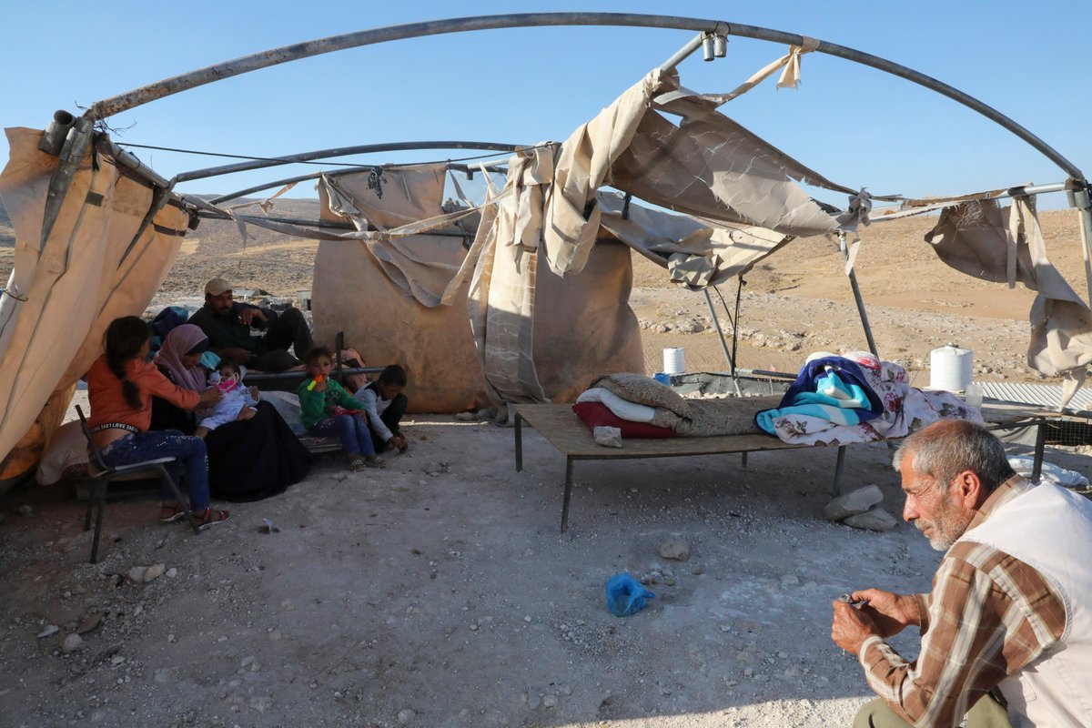 Israel fully controls 60% of the occupied West Bank.Homes need Israeli permits, which the UN says are "impossible" for Palestinians to get. Without them, homes are routinely demolished.One family says it moved into a cave after their home was destroyed and permits rejected: