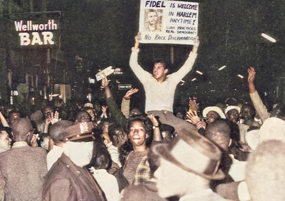 Cubans, Africans and the Black people of the United States were all in the same boat. "I feel as if I were in Cuba now. I feel very warm here."