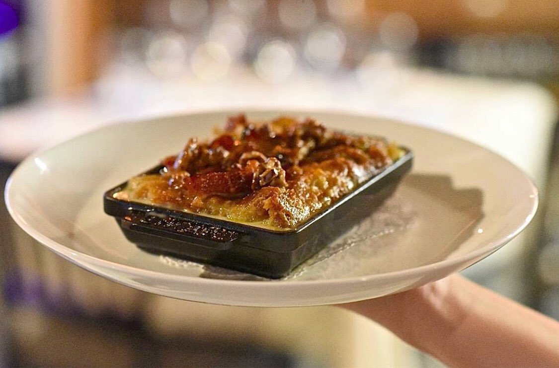 Because everything is better with bacon! 🥓❤️ Behold our bacon tres leches bread pudding, a perfectly sweet and savory dessert! #killensstq #dessert #bacon #breadpudding
