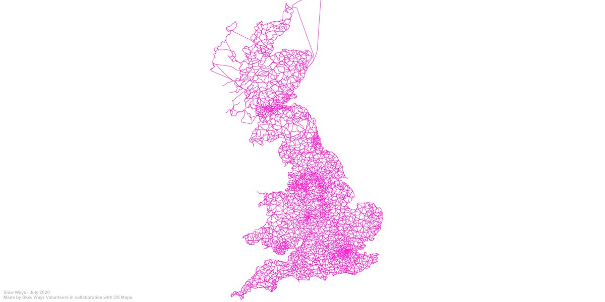 DanRavenEllison's tweet photo. During lockdown an awesome team of 700 volunteers created the #SlowWays - a network of 7,500 routes that connect all of GB's towns and cities. 

The next job is to walk and test all 100,000km+ of them! 

Up for it? Know someone who'd like to join in?  

https://t.co/thC6vEv84x 🐌 https://t.co/GZd4nJ9E6f