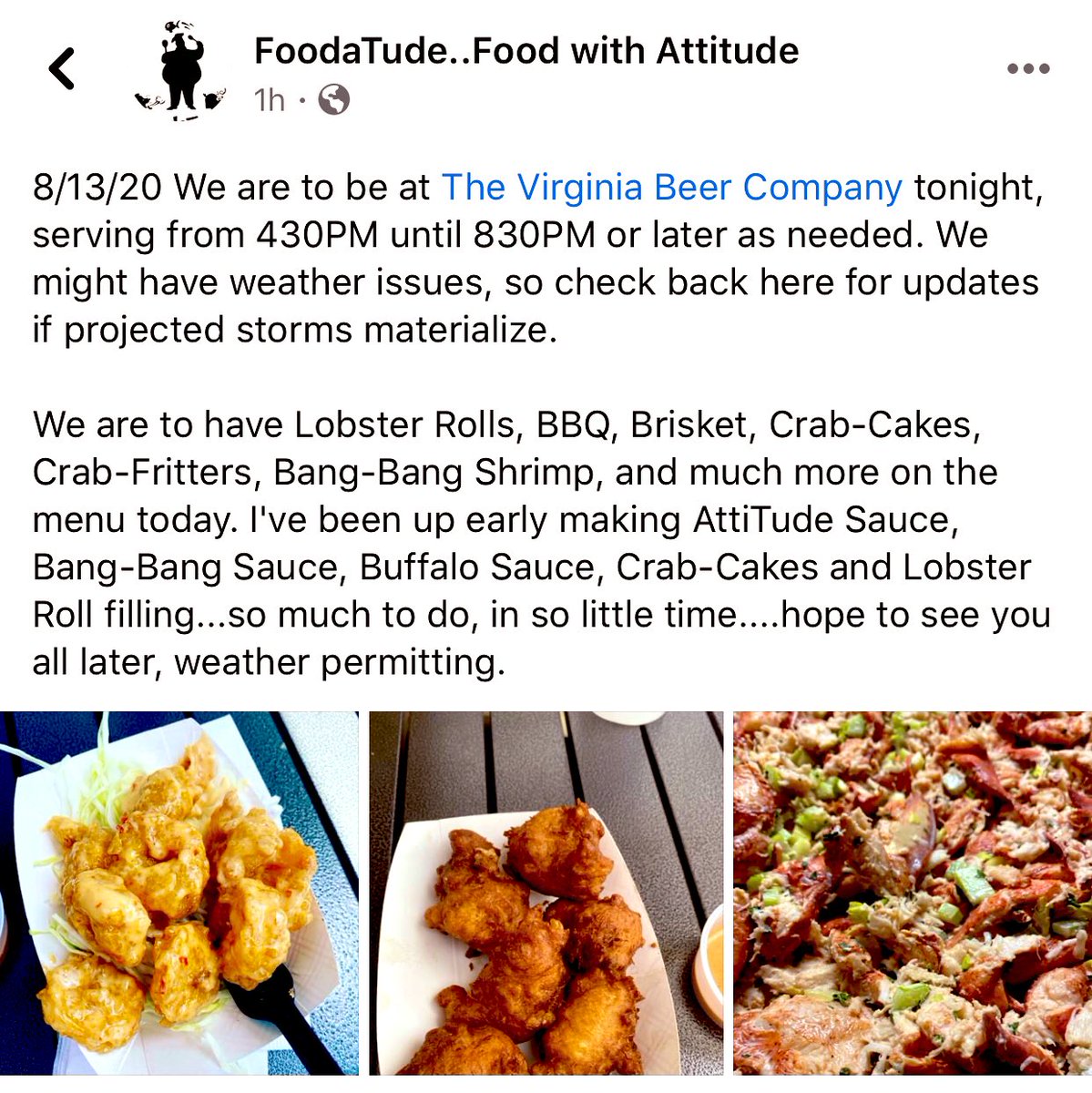 VirginiaBeerCo's tweet photo. Welcome back, #WilliamAndMary!
๐ https://t.co/CmUBIgO5KX
And welcome back, FoodaTude!
๐ https://t.co/pvXbCvOduS
#GoTribe #SupportLocal #FindYourFunWMBG #VACraftBeer #ThursdayVibes #LittleFriday https://t.co/aZiLCdvste