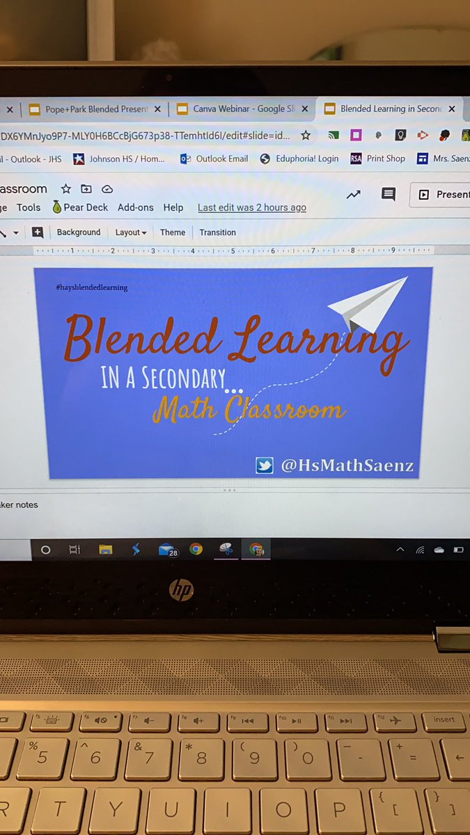 wendy_saenz_'s tweet photo. Love sharing about blended learning, especially in a math class! Thanks for spending your time with me! #haysblendedlearning #fusion2020 @SMS_Wolverines @HaysCISD https://t.co/ipbyvp1KpU