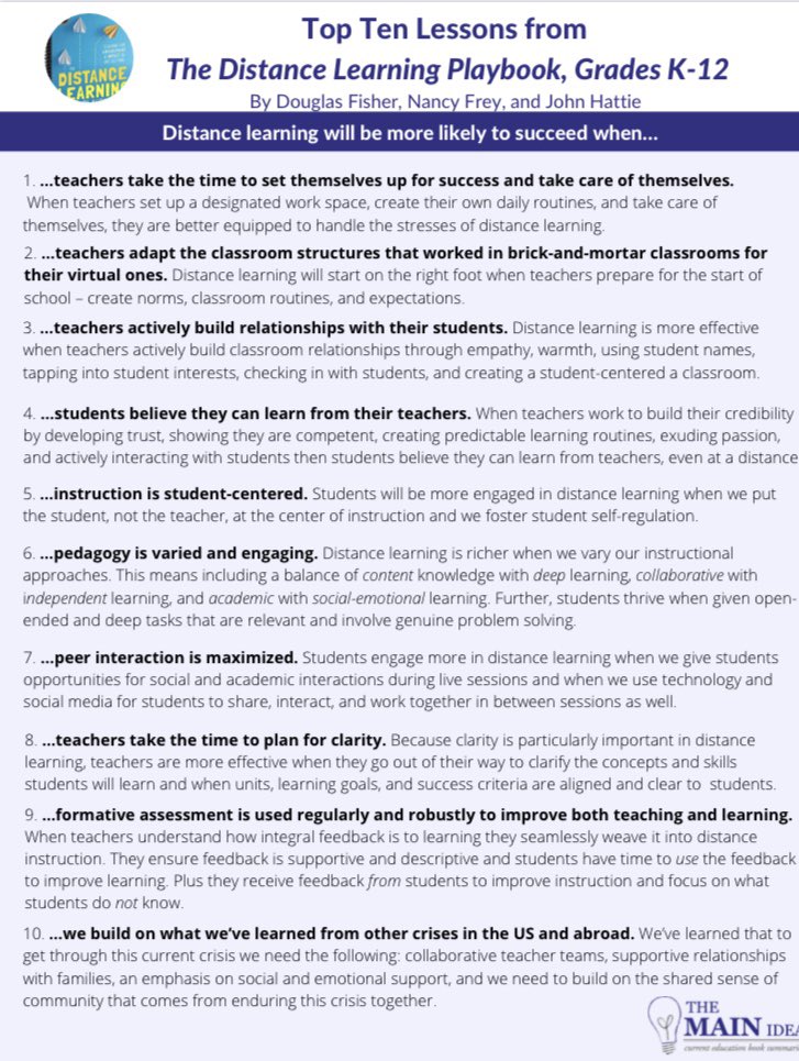 Jenn David-Lang (@the_mainidea) on Twitter photo Thank you <a href="/DFISHERSDSU/">Douglas Fisher</a> <a href="/NancyFrey/">Nancy Frey</a> and <a href="/john_hattie/">John Hattie</a> for providing such a fantastic resource to help teachers w/ distance learning! Educators all over are reading this! Take a look at top 10 lessons learned & get the book! bit.ly/2Y0CkAx Thank you <a href="/DFISHERSDSU/">Douglas Fisher</a> <a href="/NancyFrey/">Nancy Frey</a> and <a href="/john_hattie/">John Hattie</a> for providing such a fantastic resource to help teachers w/ distance learning! Educators all over are reading this! Take a look at top 10 lessons learned & get the book! bit.ly/2Y0CkAx