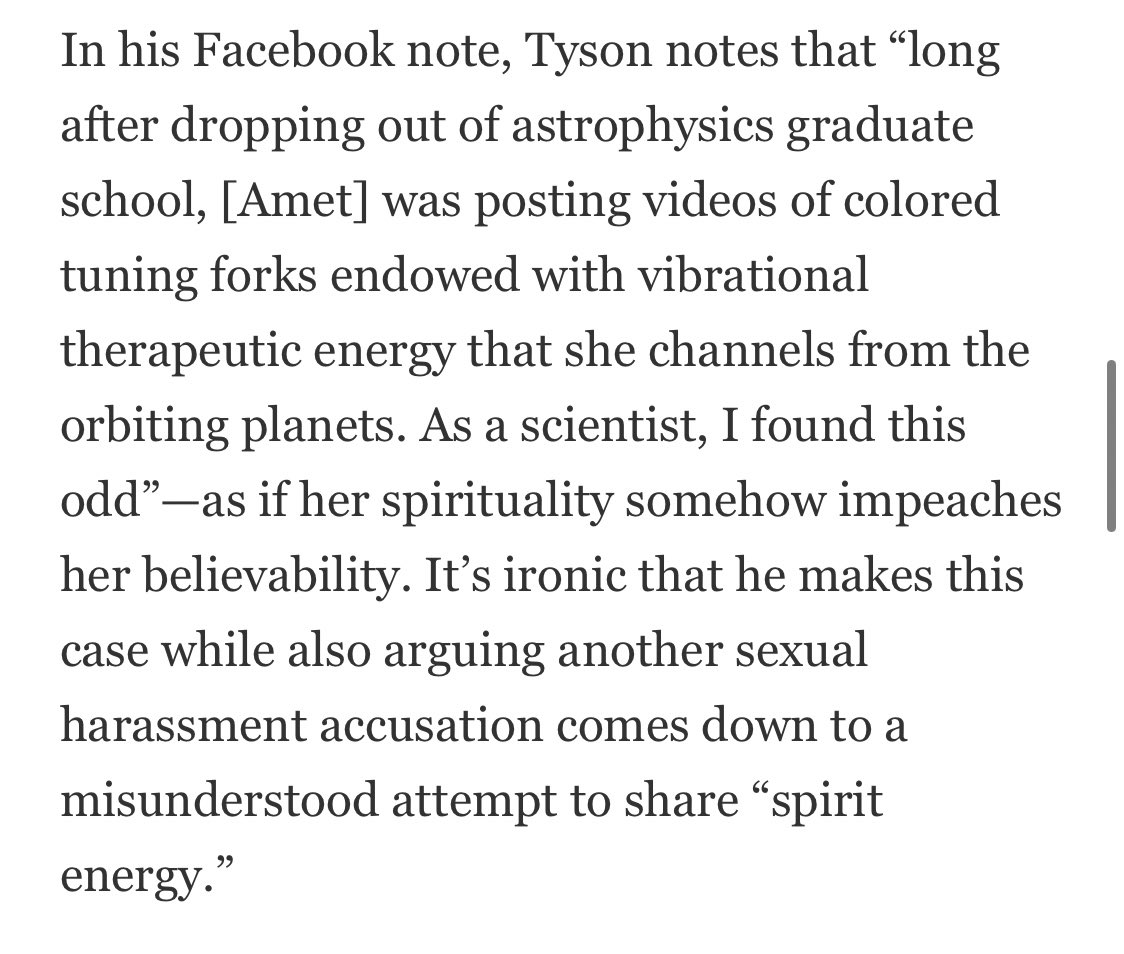 Let’s look at some  responses from dudes.Neil Degrasse Tyson on someone who accused him of rape(Quote from  @IBJIYONGI for  @sciam)