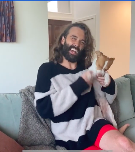Davis__Grant's tweet photo. Just found out that the house we filmed the pilot of @rockhardtstv in is now owned by Jonathan Van Ness from Queer Eye. I can now proudly declare that @ryan2changz called himself a little bitch in Jonathan Van Ness' garage https://t.co/JcjS3zsMo4