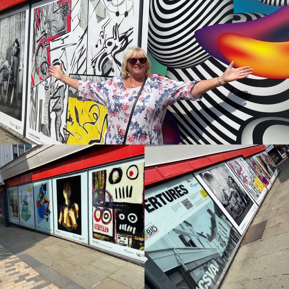 What talented students we have at @CSVA @canterburycoll 
I popped into the City to see our collaboration with  @CanterburyBID @canterburycc  Where education, learning a skill and industry experience go hand in hand.  #workready #artdesign #canterburyfestival #canterbury #College