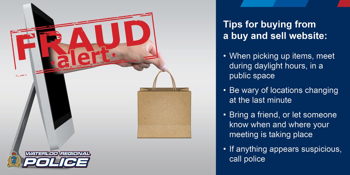 WRPSToday's tweet photo. This year, there have been 36 reports related to online buy and sell scams, resulting in a loss of nearly $44,000.

Be vigilant when you’re online shopping or responding to an email request to send money. Before sending money to anyone, #StopPauseThink. 

https://t.co/rDn2PGXZhQ https://t.co/rins2KOZIe