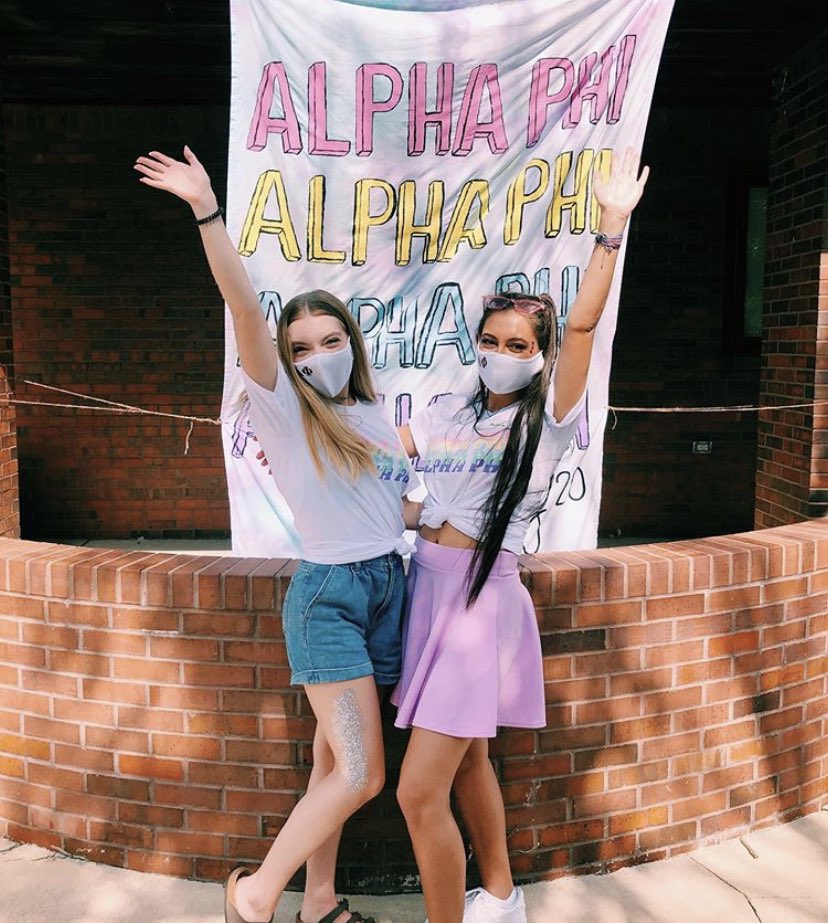 Due to our county’s guidelines, we had to split up into three parties. Luckily we are able to photoshop them all together. We hope to unite our sisters soon! Welcome MC 2020!