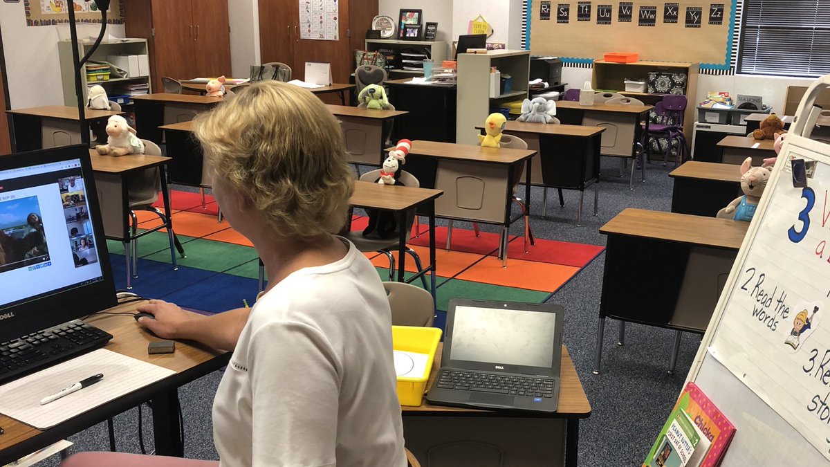 Stopped by to see the <a href="/olsonotters/">Olson Otters</a> this morning. I spy some engaged learners on the computer and some cute stuffed animals at the desks.