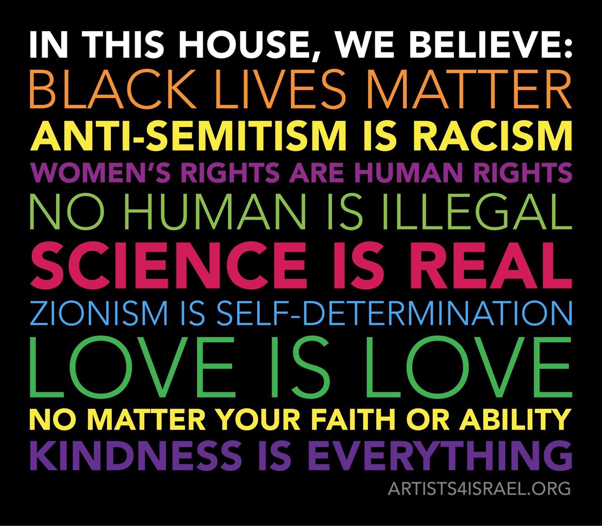 CiviaCaroline's tweet photo. I'd been wanting one of these signs for a while, but felt something was missing. @artists4israel finally made the sign I was waiting for.

Check out my thoughts on the power of artists's influence on antisemitism at https://t.co/FDMVarrmGB https://t.co/Z5cP0CjUNN