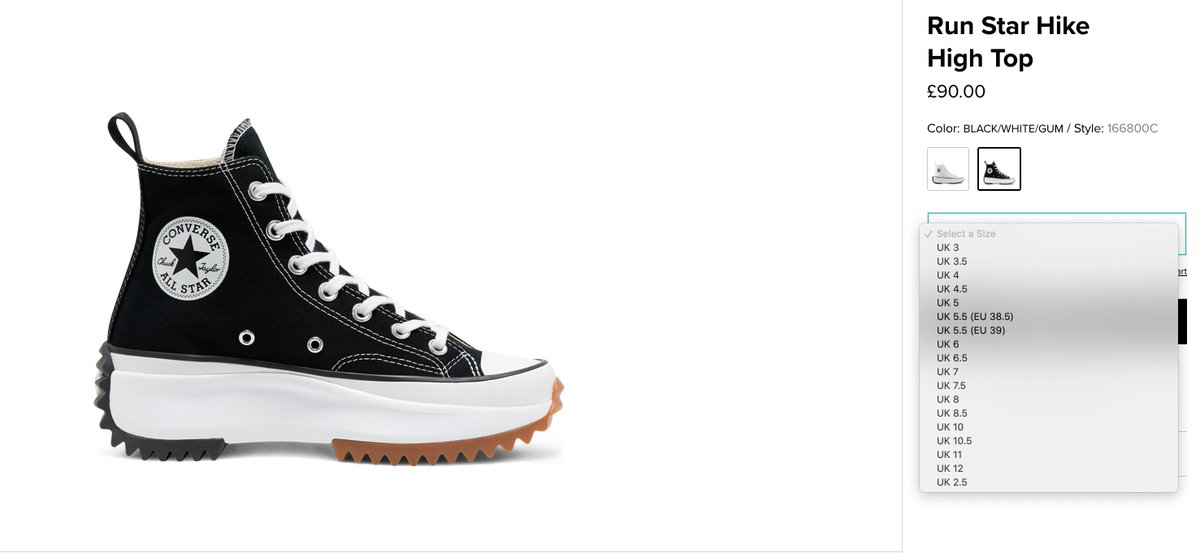 why do converse run big