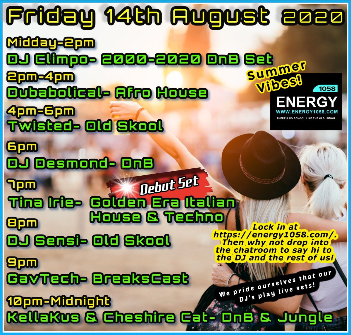 energy1058's tweet photo. ⚠️ Busy busy #Energy1058 we Likey KEEP IT LOCKED 
midday k/o let’s do this ‼️🕛
•
https://t.co/DrOuHZeju2 🏴‍☠️
•
 Welcome @DJClimpo #guestset @dubab0lical @DjTwisted2011 @dandes81 Welcome @PenelopeWickson #debutset @DJSensiUK @GTech74 @Dj_kella #oldskoolvibes #dnb2020 #bigups https://t.co/zPC2TXM3A7