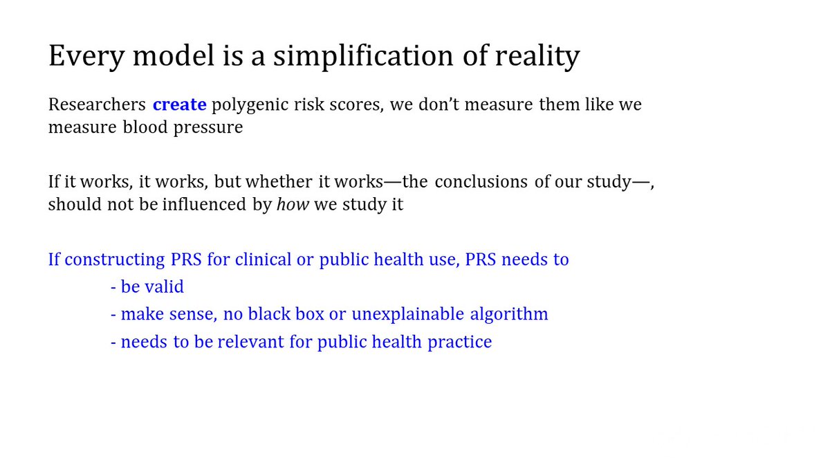 ... as every model is a simplification. If it works, then it works. But if we want to use it in public health practice, then it needs to make sense, we can't ask people to change behavior on a black box or hard-to-explain algorithm.