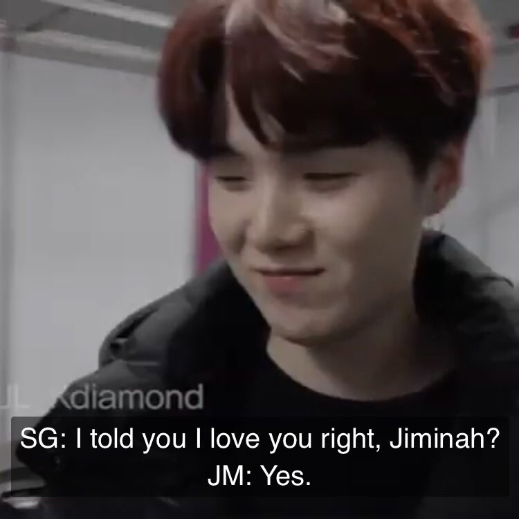 "I told you I love you, right Jimin-ah?"