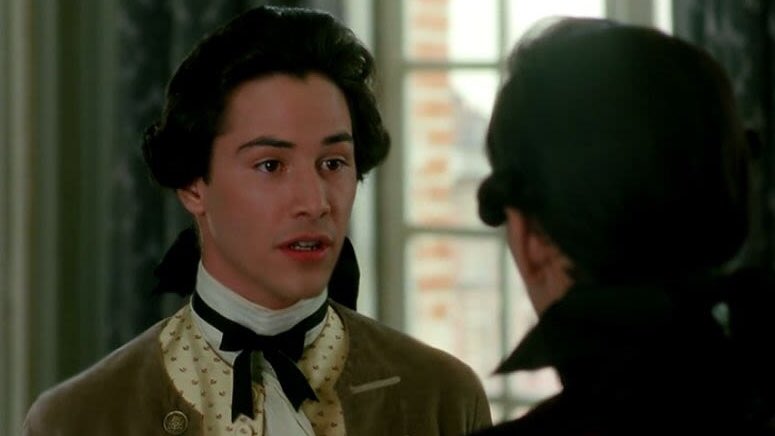 13. dangerous liaisons. he had a small part in this film but he looked good playing it.