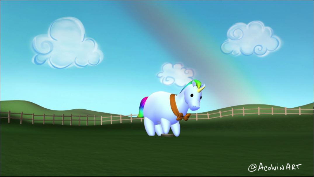 Acolvinart's tweet photo. Peering into the past:
2014 vs 2018 unicorns!
*2014 uni was SUPPOSED to be simple and it was modeled in NURBS, :( #WhyRingling, but still neat to see the difference.
See the Majestic unicorn in action, here <3: https://t.co/tGjuSy41Kr
#ThrowbackThursday #ArtistOnTwitter https://t.co/VJsI6npMNu