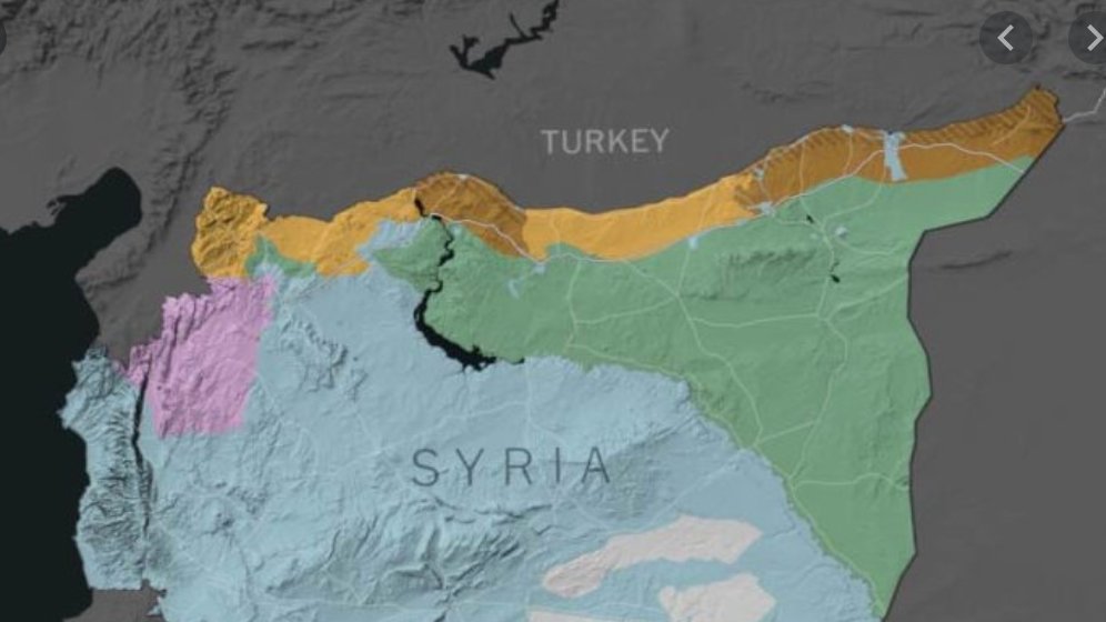 The US is backing Turkey's ambitions in Syria, which include claiming a broad swath of territory along its entire 909 km boarder as well as destroying the PKK and its Syrian offshoot, the PYD.