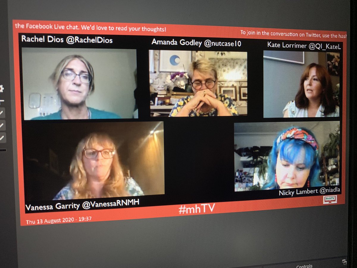 The panelist’s are discussing the  #MentalHealth estate and how this impacts on sexual safety. There’s lots of discussion about this but it should only be part of the discussion.  @QI_KateL highlights some of the other issues, eg trauma.  #mhTV