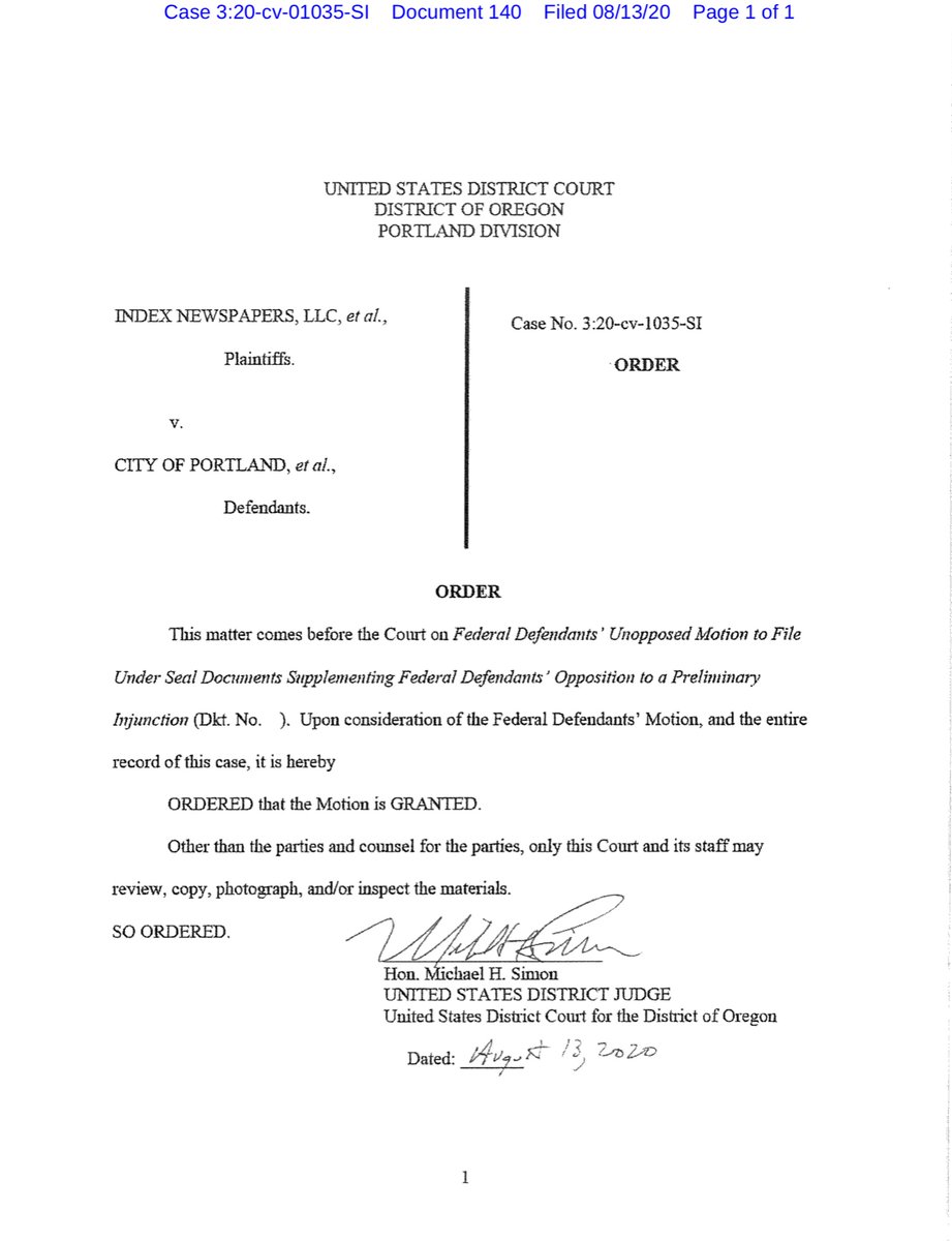 I don’t know if anyone else noticed but the Government Defendants had lodged declarations in UN-redacted formWhich is vexing that in the past 2 weeks the “file under seal” request seems contrived. Yes, I know tiny details are boring (said no sane person) https://ecf.ord.uscourts.gov/doc1/15107642155?caseid=153126