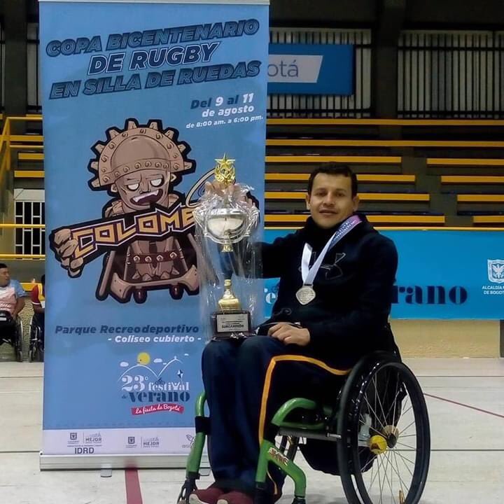 RugbySRColombia's tweet photo. No te pierdas los deportistas durante la semana que fueron clave durante el proceso de selección colombia.
#deporteadaptado #rugbyensilladeruedas #wheelchairrugby #rugbysrcolombia #silladeruedas #deporte #adaptado #sports #wheelchair #wheelchairsports #IWRF https://t.co/VPhSTzE3qK