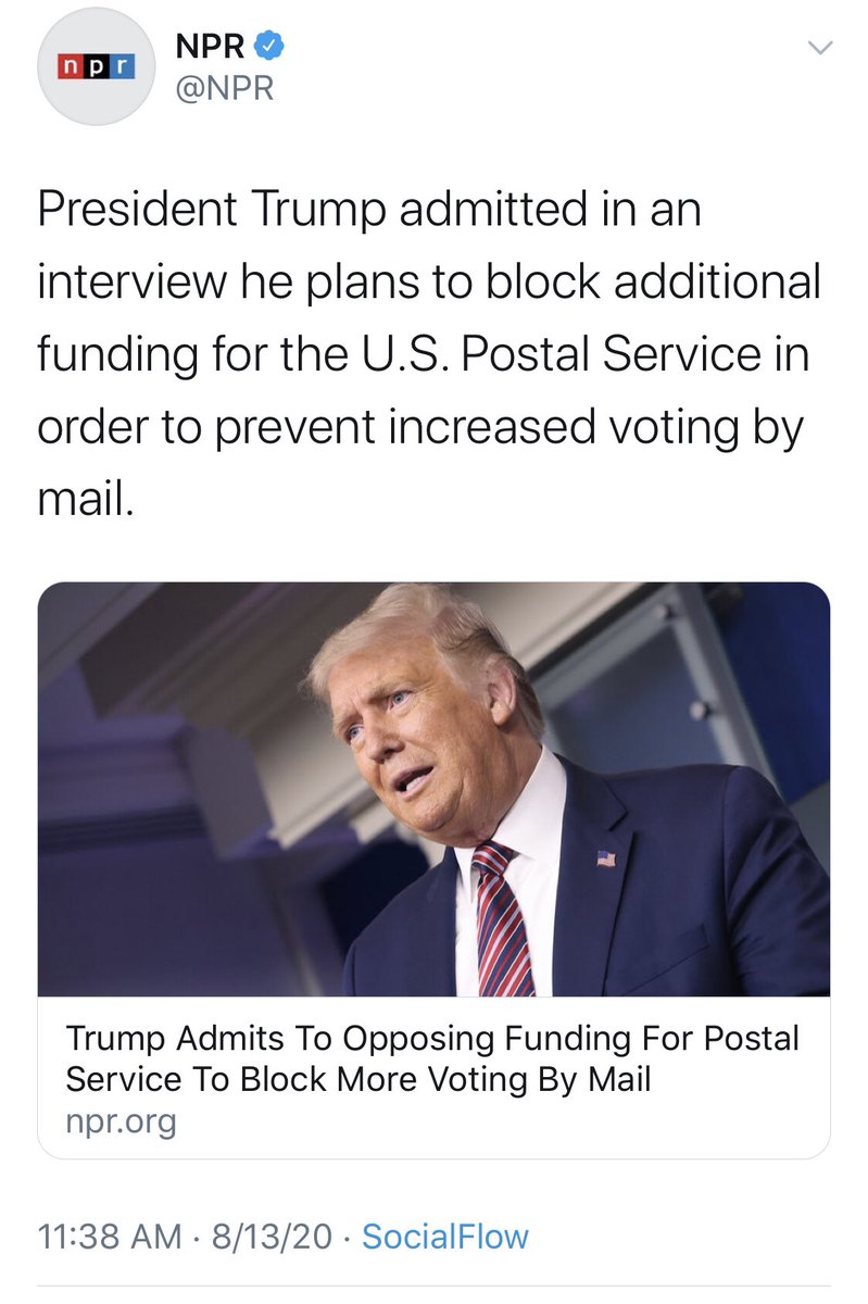 Josh_Moon's tweet photo. I know a guy taped himself to a billboard and all, but could we focus a bit of attention on the US president admitting on TV to sabotaging the voting process and putting American lives at risk? https://t.co/nslVeAwgUg