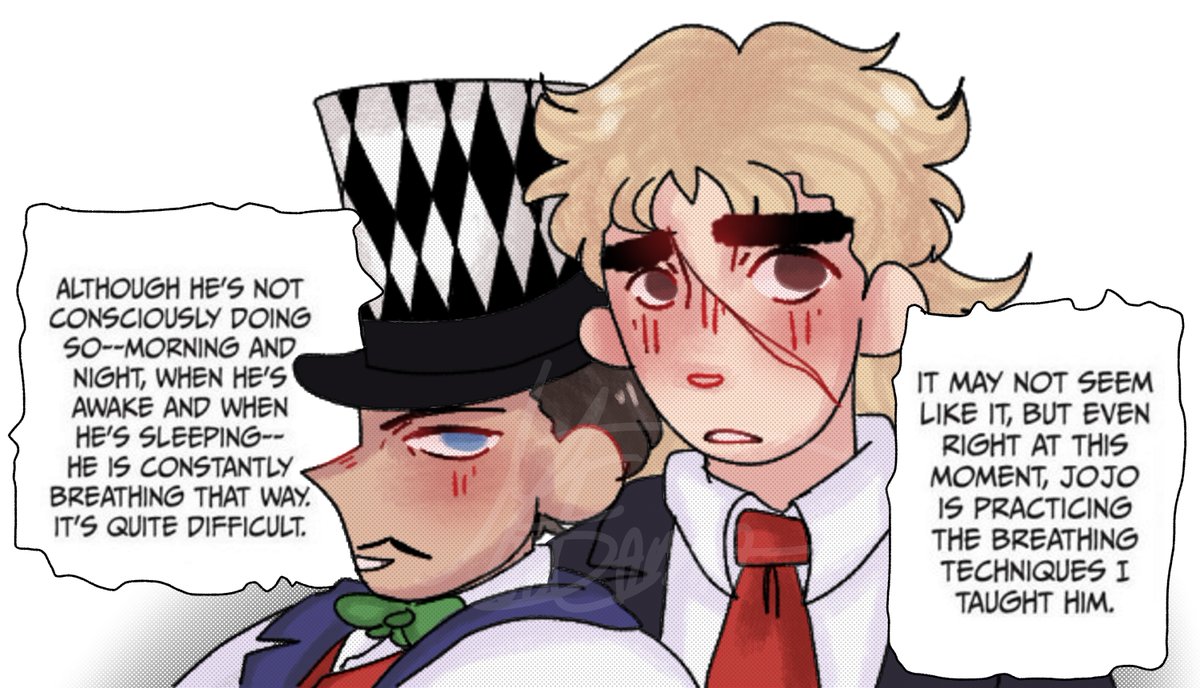 InsaneCl0wnn's tweet photo. Manga redraw 😳👉👈✨
#Zeppwagon #jjba #JoJosBizarreAdventure #fanart #animefanart #jjbaart #RobertEOSpeedwagon #WilliamAZeppeli #manga https://t.co/EcTRB403hF