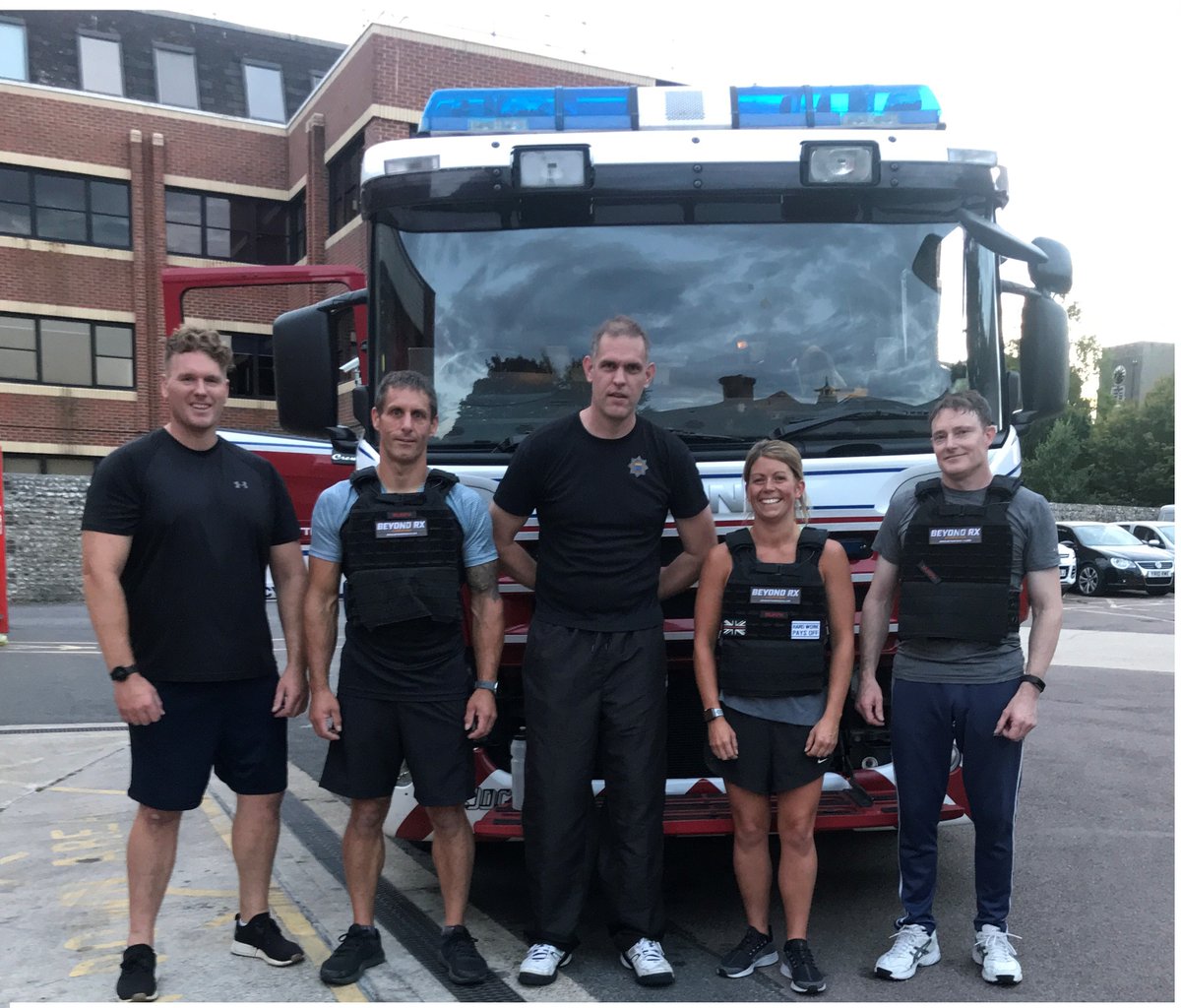 West Sussex Fire & Rescue Service (@westsussexfire) on Twitter photo 1 mile run 🏃♀️
100 pull ups 🏋️♂️
200 push-ups 💪
300 squats🧎
1 mile run 🏃♂️
Repeat for 12 hours while wearing 10kg weighted vest
<a href="/LittlehamptonFS/">Littlehampton Fire Station</a> Blue Watch are going all out to support 2-year-old George and <a href="/firefighters999/">Fire Fighters Charity</a>
More here 👇
westsussex.gov.uk/news/firefight… 1 mile run 🏃♀️
100 pull ups 🏋️♂️
200 push-ups 💪
300 squats🧎
1 mile run 🏃♂️
Repeat for 12 hours while wearing 10kg weighted vest
<a href="/LittlehamptonFS/">Littlehampton Fire Station</a> Blue Watch are going all out to support 2-year-old George and <a href="/firefighters999/">Fire Fighters Charity</a>
More here 👇
westsussex.gov.uk/news/firefight…