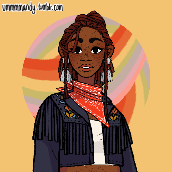 GIRL MAKER by @.ummmmandy-15 skintones-lots of lips, noses-no eye colors tho-two body types-textured hair, locs, braids, etc-3 hijabs-pride flag bkgs https://picrew.me/image_maker/114808