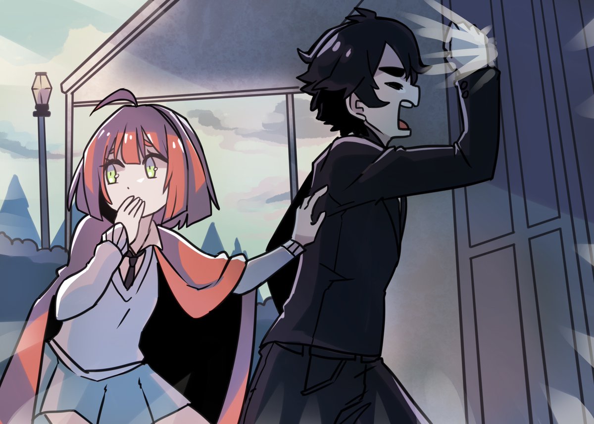 CRC_Luna's tweet image. So we got to the mayor's mansion, and Jaime charged right past the Boba Monster and started doing THIS.