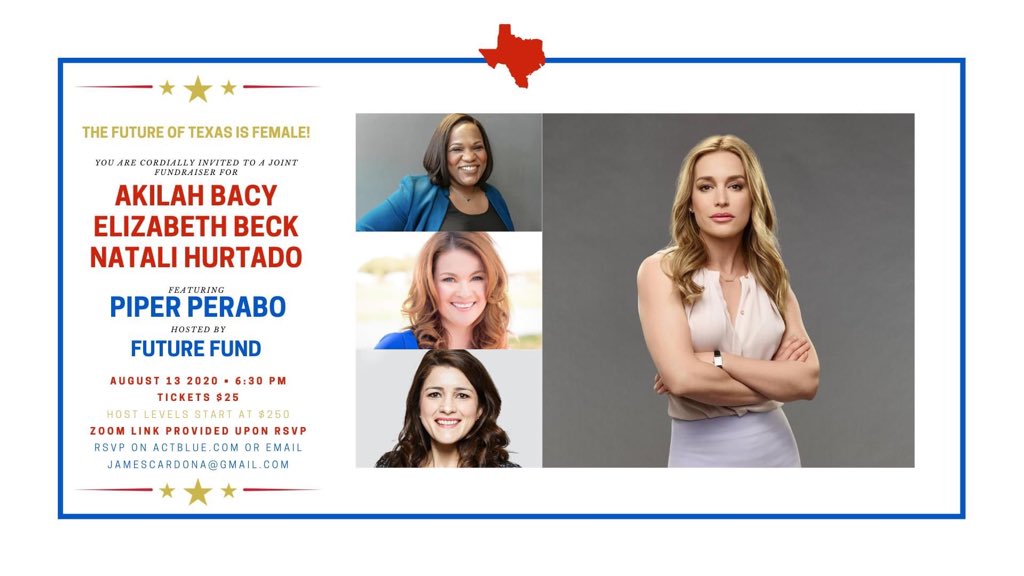 PiperPerabo's tweet photo. #Texas is 9 seats away from flipping the State House to Democratic control. @NataliforTexas @AkilahBacy &amp; @elizabethforTX are 3 of the seats we hope to win. 

Join me TODAY to meet the Future of Texas leadership.
https://t.co/VWKY7KBz6f https://t.co/qcFuiK0Mpz