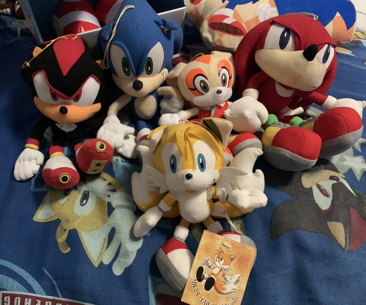 ge sonic x tails plush