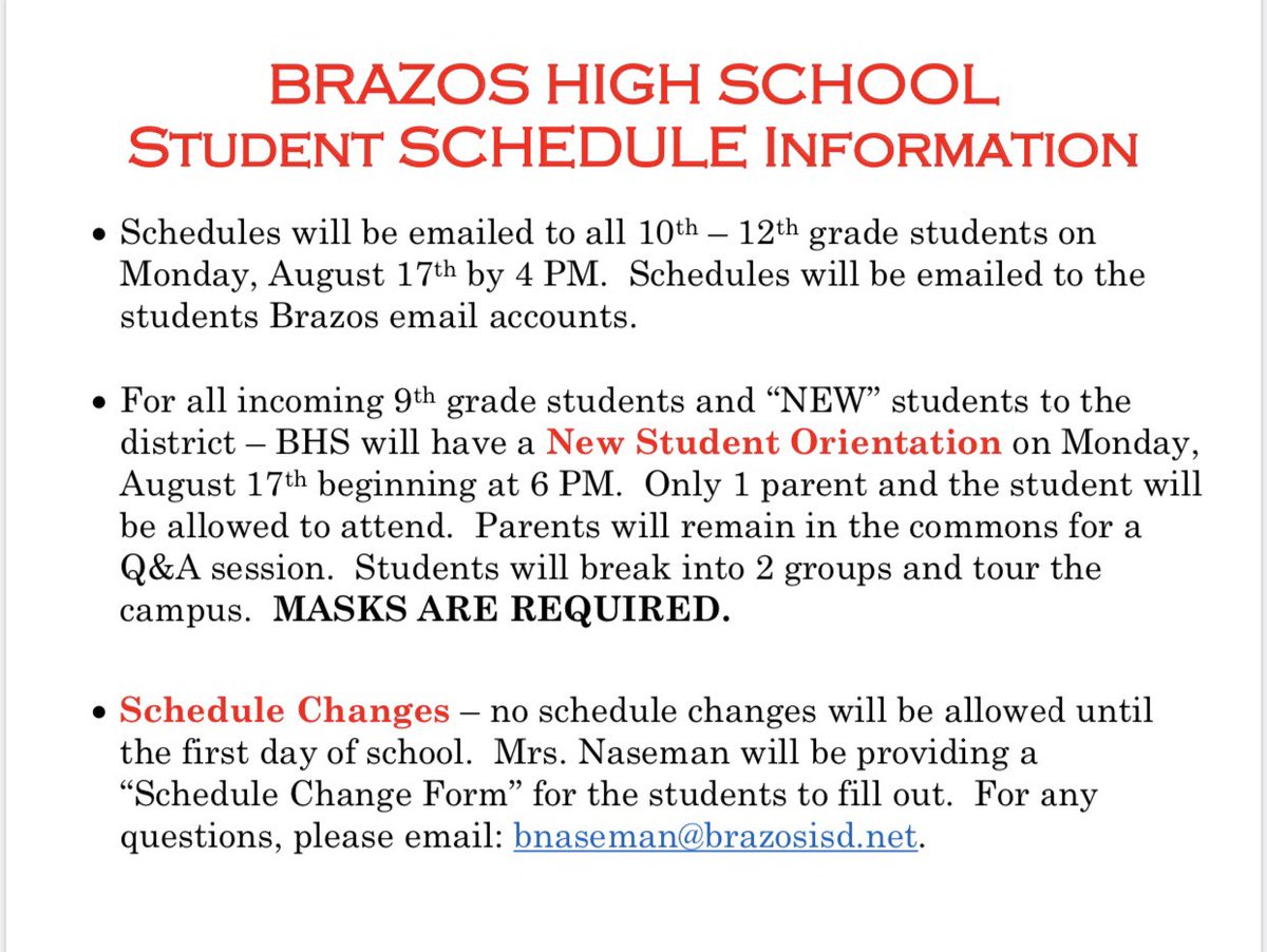 Brazos High School (@brazoshigh) on Twitter photo 