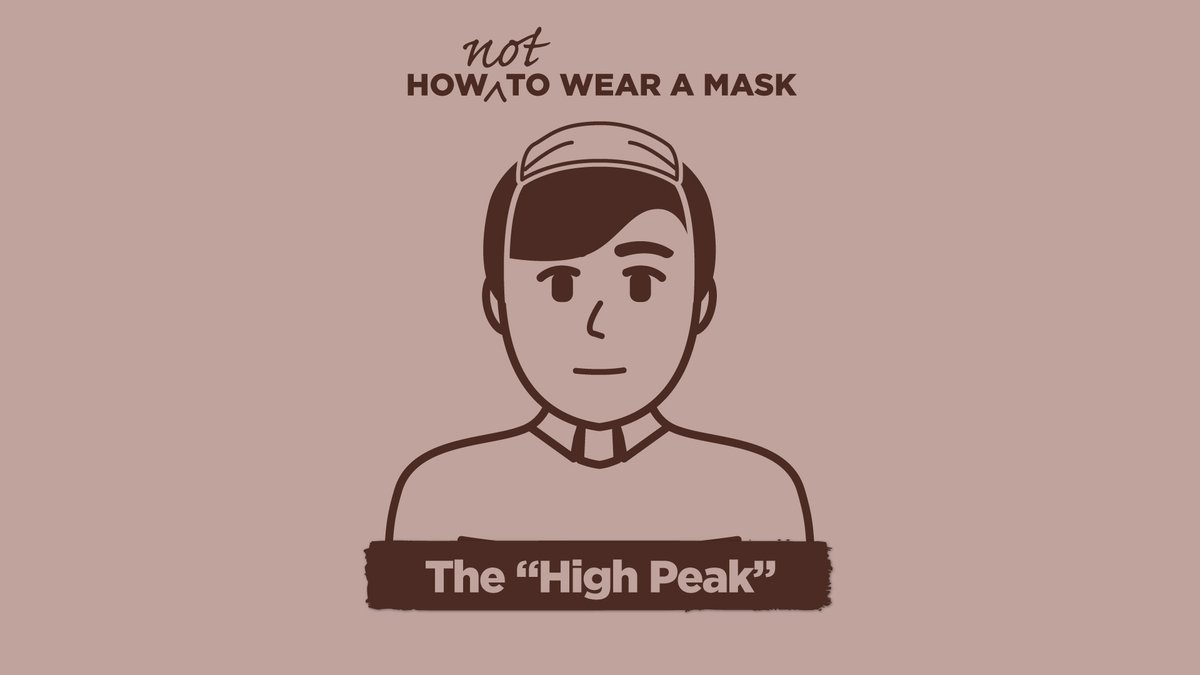 How NOT to Wear a Mask: The "High Peak”