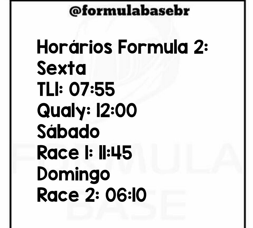 allytalita's tweet photo. Pessoal, segue lista com horários das principais categorias de base a correrem em Barcelona junto a F1. https://t.co/hdUkUUgxue
