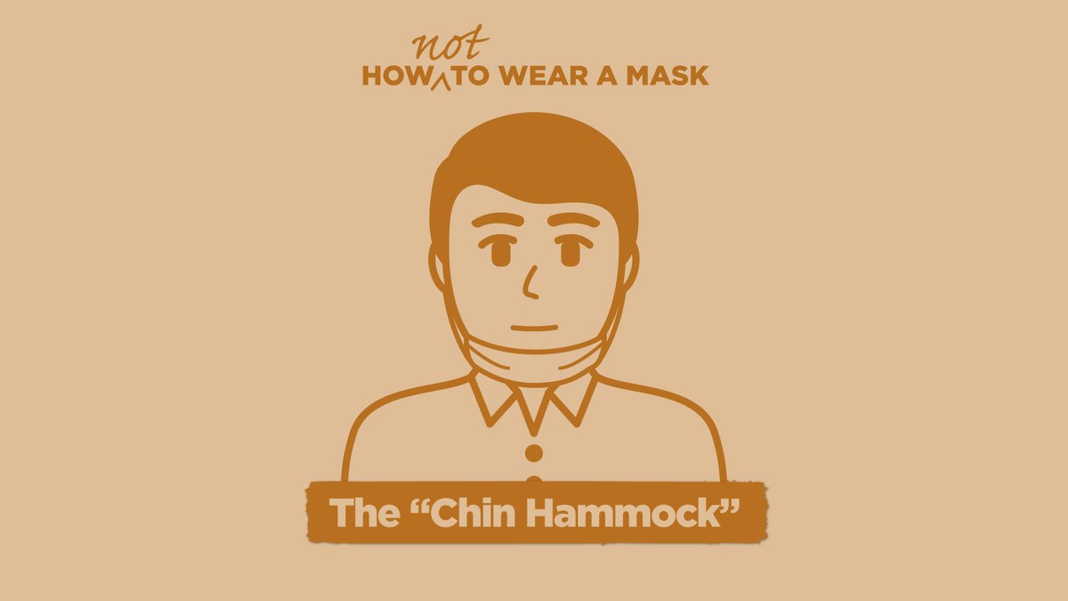 How NOT to Wear a Mask: The "Chin Hammock”