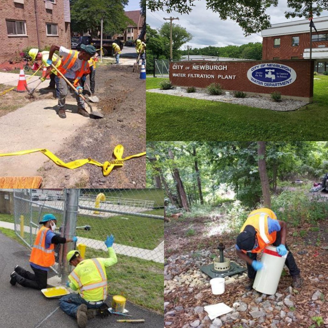 Wondering what the Water Department is up to? The team worked with youth from the summer employment program on various projects around the City. Students helped staff paint, install concrete forms, perform maintenance, collect water samples &amp; cut grass. 🔧💦🚧