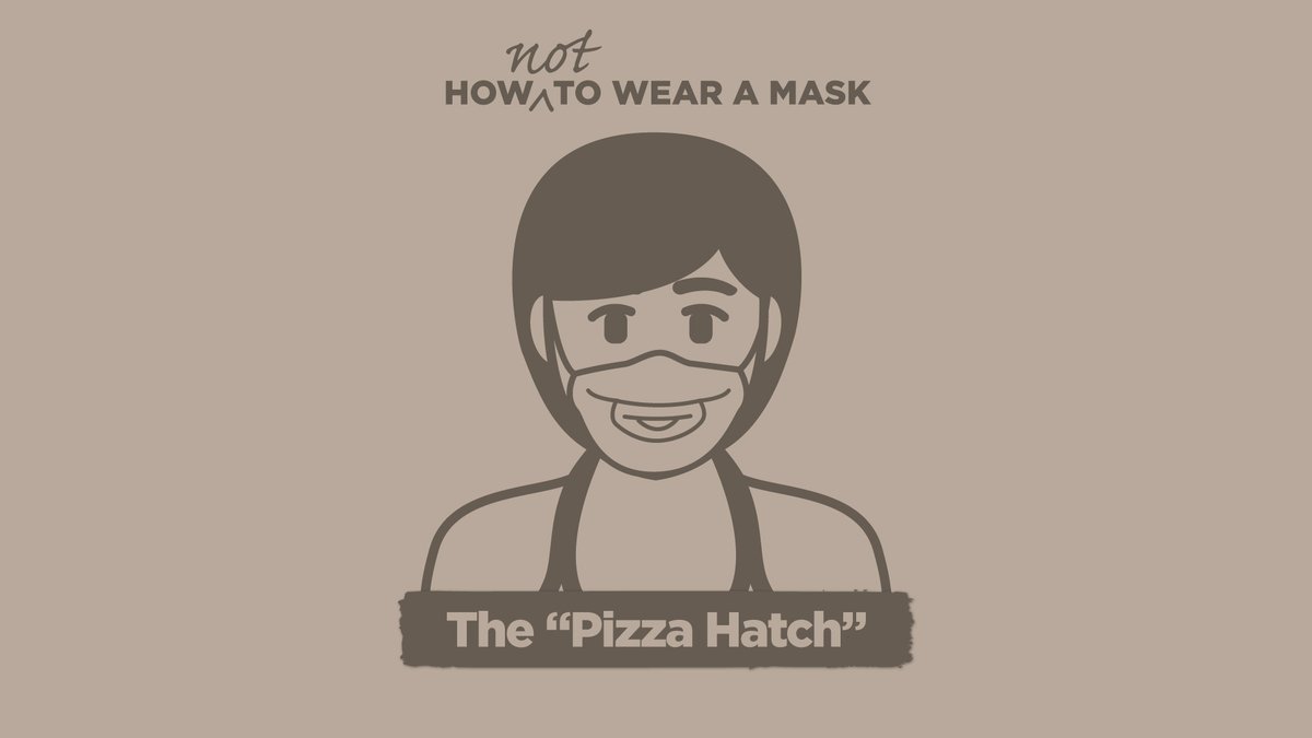 How NOT to Wear a Mask: The "Pizza Hatch”