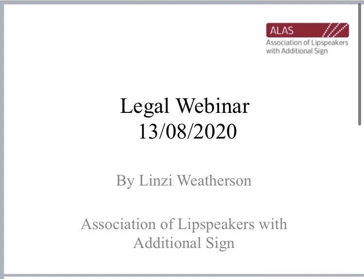 Thank you to <a href="/LipspeakerLinzi/">Linzi Weatherson 🏳️‍🌈</a> for an incredibly informative webinar this evening! 🤓
The focus this week was remote working using ‘Cloud Video Platform’ (CVP) with particular attention given to considerations &amp; coping strategies
#CPD #Learn #Develop #Support #Lipspeaking #Legal