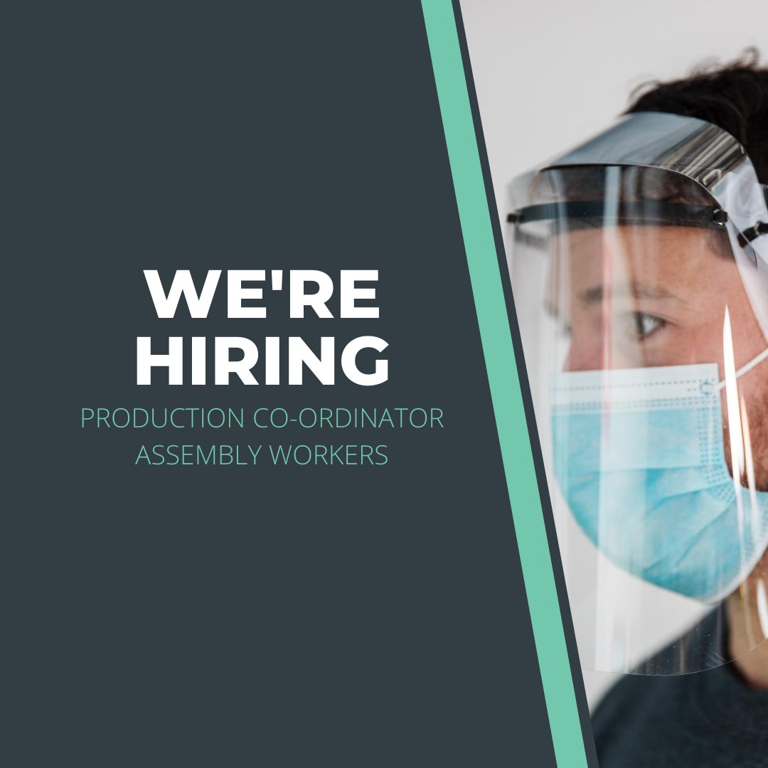 Join PolyUnity and help us create essential PPE for healthcare workers in your community. We’re hiring a production coordinator for a four-week extendable contract. Email nicole @ polyunity.com to apply.