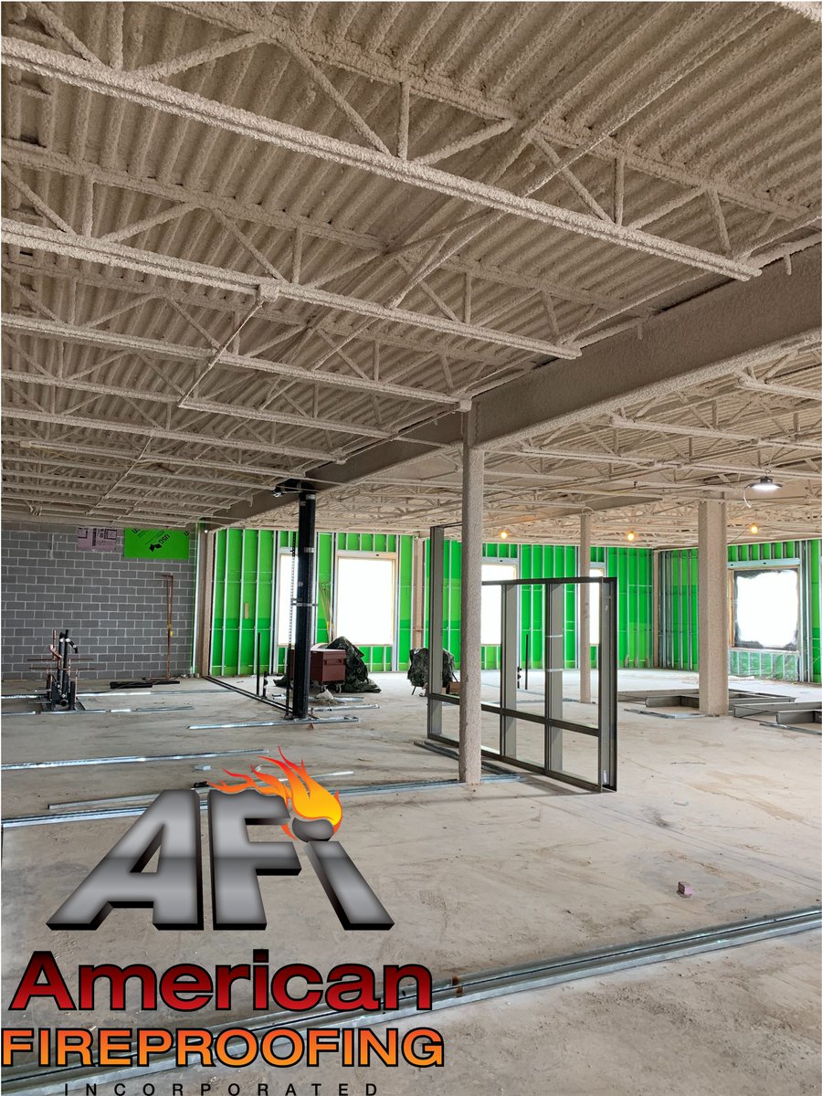 AFireproofing's tweet image. 🔥🔥Progress shots at our Linn-Mar Intermediate School (Boulder Point) Project in Marion, IA. The AFI team is spraying @Isolatek #CAFCO 300. #sprayappliedfireproofing #fireproofing #fireprotection #fireproof #sprayedthermal #fireproofingcontractor #appliedfireproofing @IBAmerica