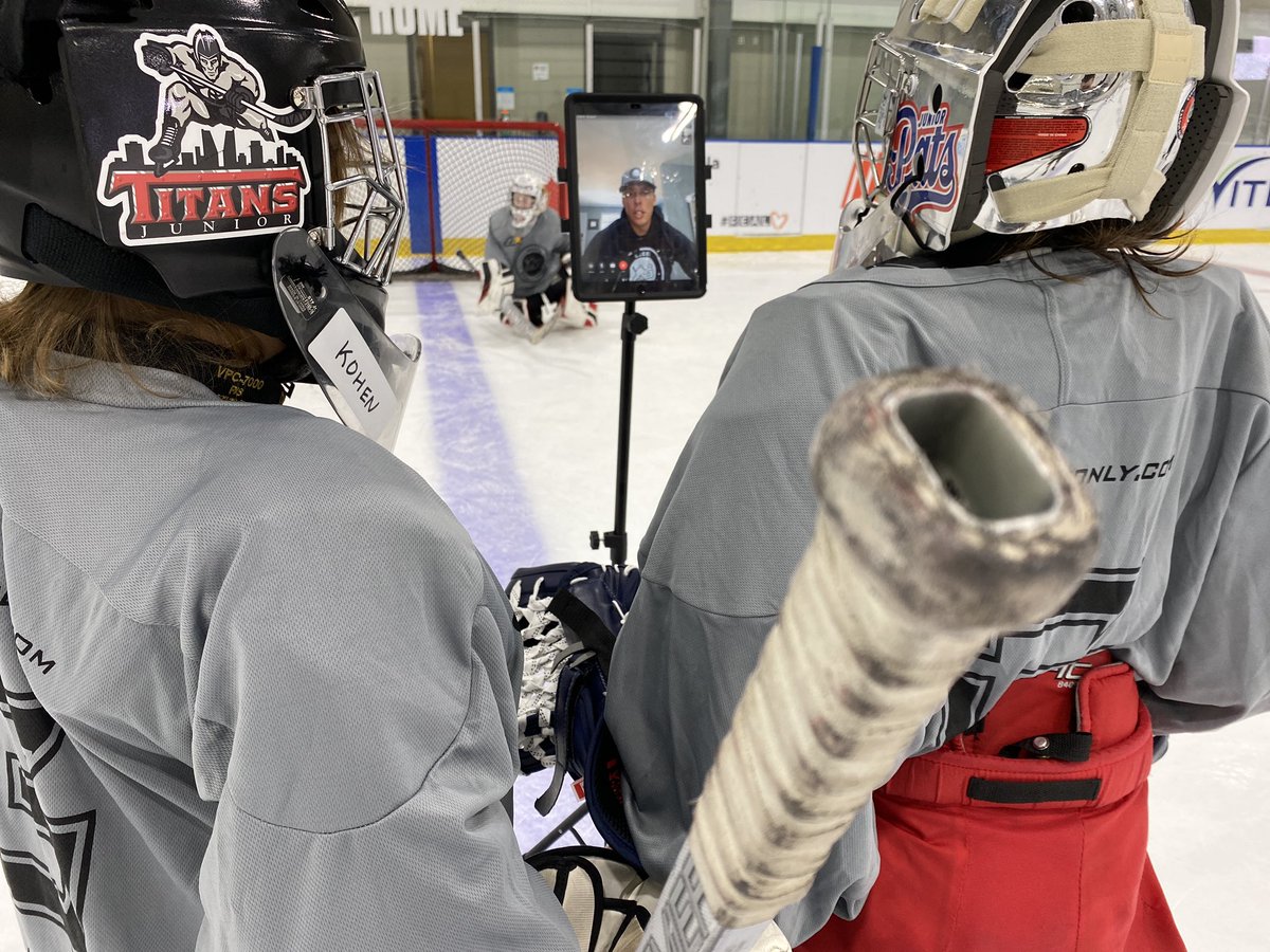 Coaching #hockey in the COVID-19 era.
Tonight we talk to <a href="/WyattW37/">Wyatt Waselenchuk</a> about coaching Saskatchewan goalies from his office in Minot, North Dakota. 
Full story tonight on <a href="/CBCSask/">CBC Saskatchewan</a> news at 6. 🏒