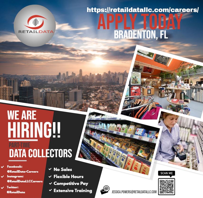Retail Data LLC (@retaildata) on Twitter photo 💵💵💵💵Did you know that there is a quick and easy way to make some extra cash, 🤑🤑🤑join RetailData and start earning. 💰🛒📱 If you live in Bradenton, FL contact Jess (jessica.powers@retaildatallc.com), or go to the website and hit apply.
#JobOpening #Florida 💵💵💵💵Did you know that there is a quick and easy way to make some extra cash, 🤑🤑🤑join RetailData and start earning. 💰🛒📱 If you live in Bradenton, FL contact Jess (jessica.powers@retaildatallc.com), or go to the website and hit apply.
#JobOpening #Florida