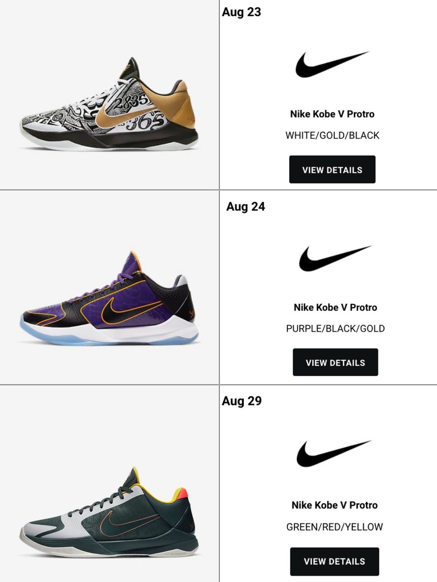 kobe 5 protro big stage foot locker